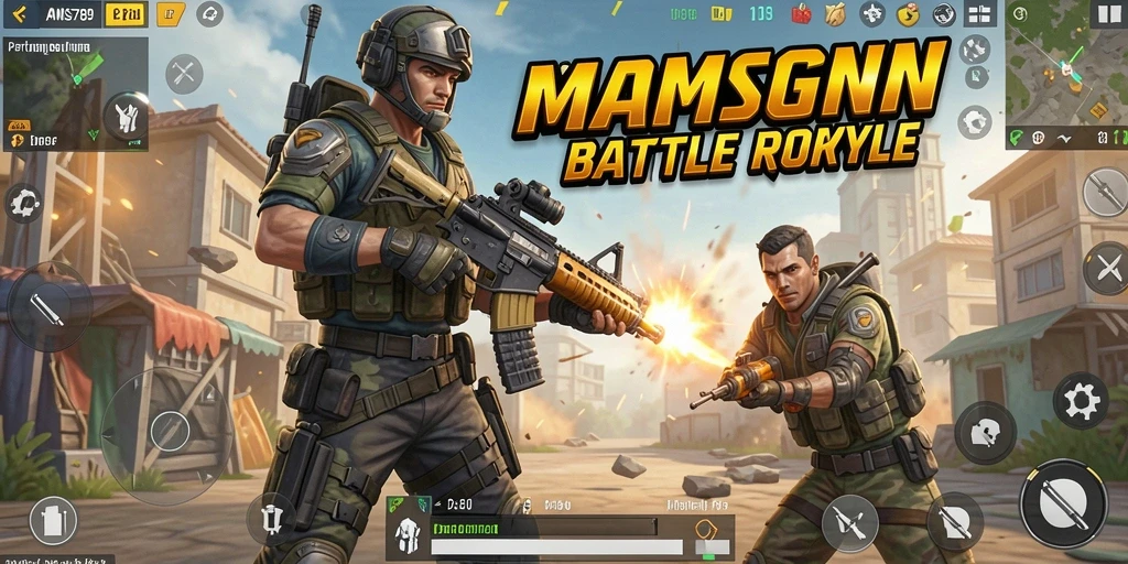 Screenshot menunjukkan momen seru dalam pertarungan Battle Royale.