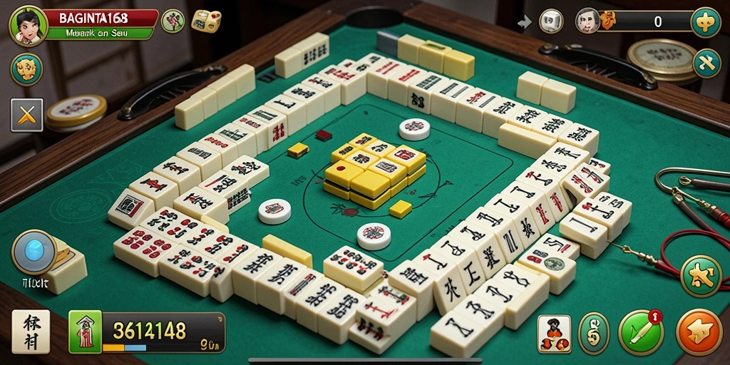 Screenshot BAGINTA168 menampilkan gameplay Mahjong yang seru dan menarik.