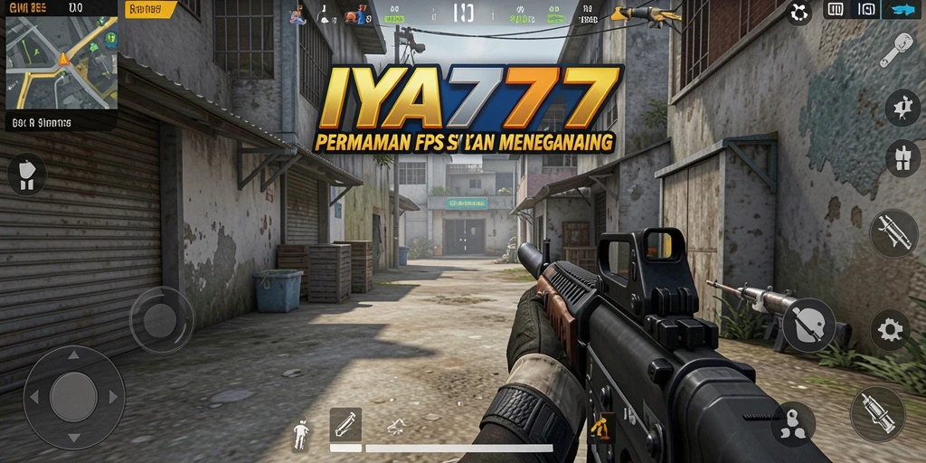 Screenshot gameplay IYA777 menunjukkan pertempuran intens di peta yang menarik.