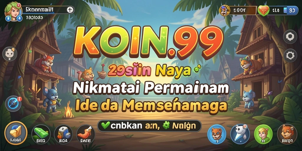 Tampilan gameplay KOIN99 yang menarik dan seru saat bermain Idle.