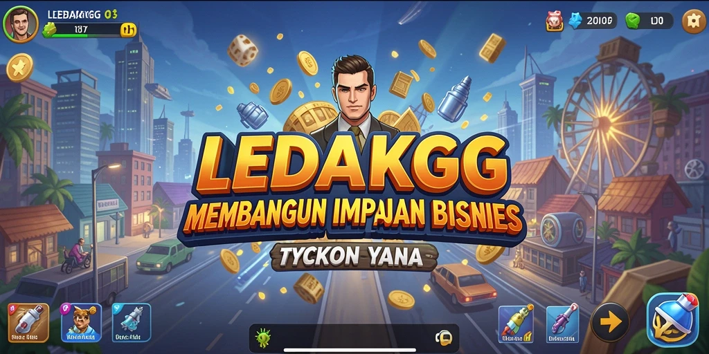Tampilan gameplay <strong>LEDAKGG</strong> yang menarik dan penuh strategi.