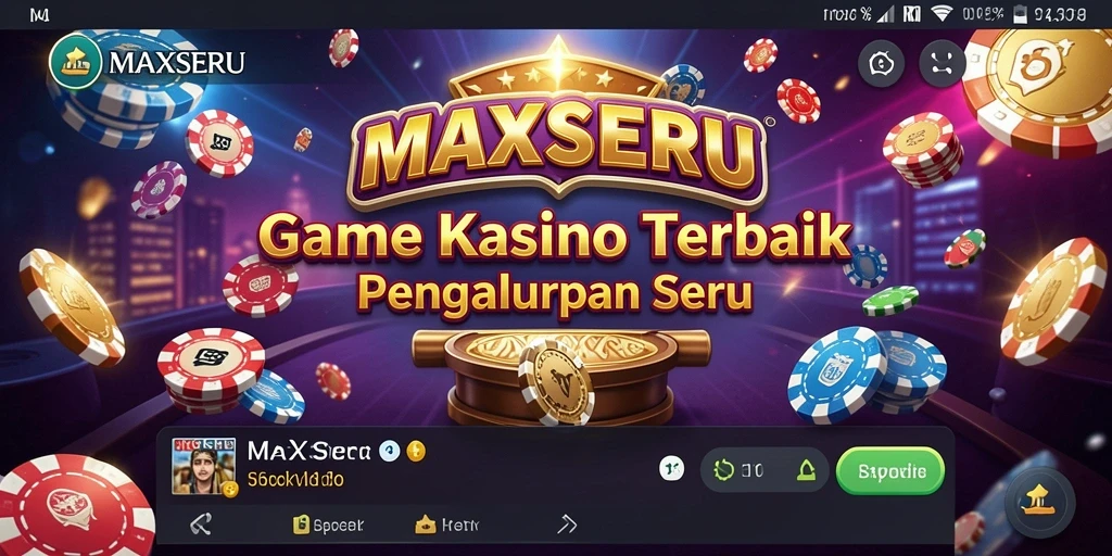 Tampilan menarik dari gameplay Kasino di MAXSERU.