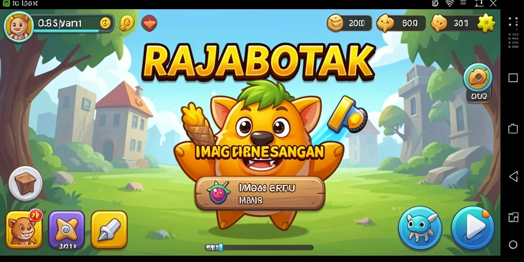 Tampilan gameplay RAJABOTAK yang mengasyikkan dan menawan.