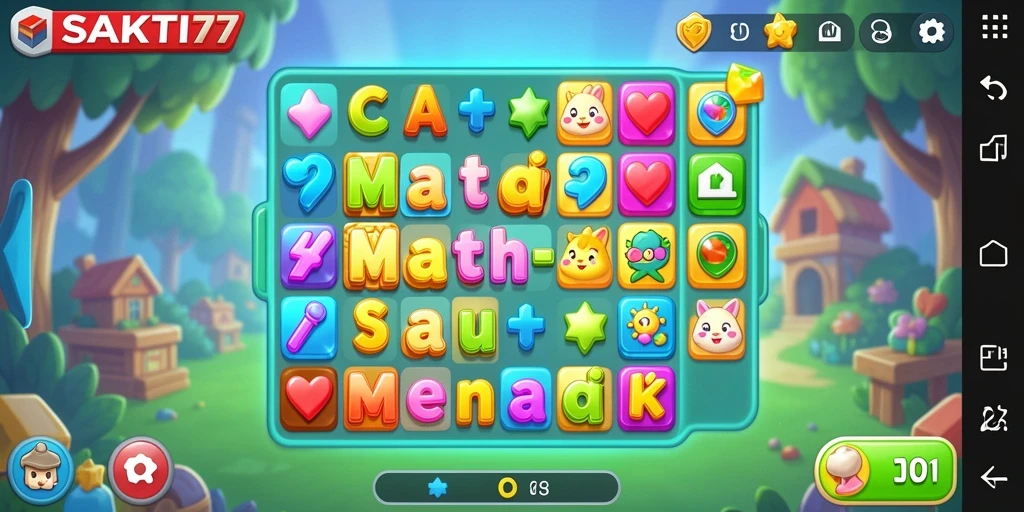 Gameplay Match-3 yang penuh warna dan seru di SAKTI77.