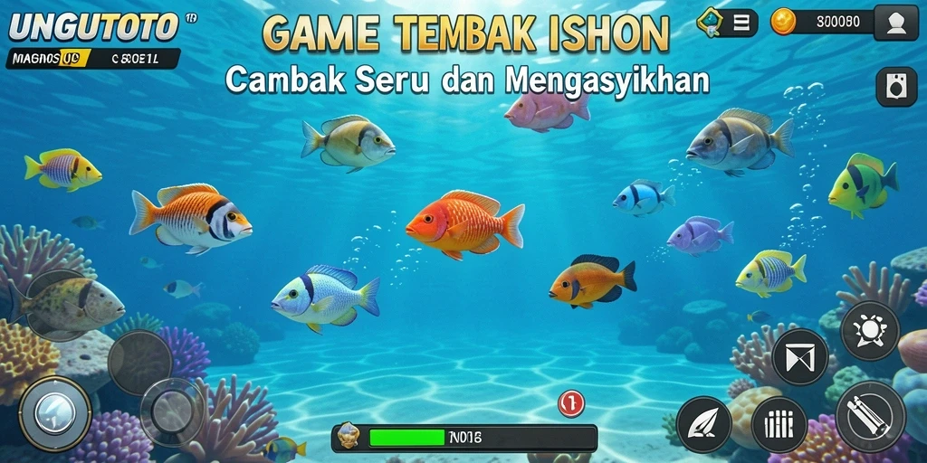 Gameplay seru saat berburu ikan di UNGUTOTO.