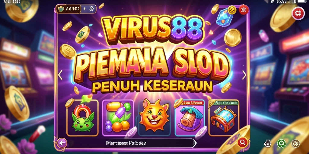Gameplay menarik dari slot VIRUS88 dengan berbagai tema dan fitur.