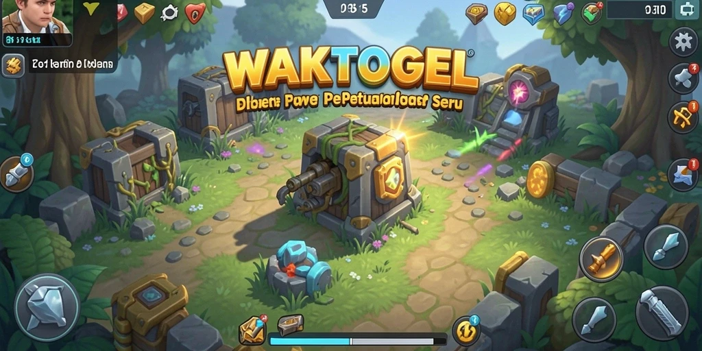 Screenshot gameplay WAKTOGEL menampilkan aksi Tower Defense yang mendebarkan.