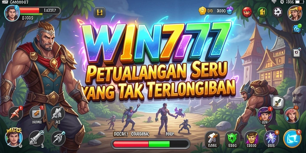 Screenshot gameplay WIN777 yang menampilkan aksi petualangan yang mendebarkan.